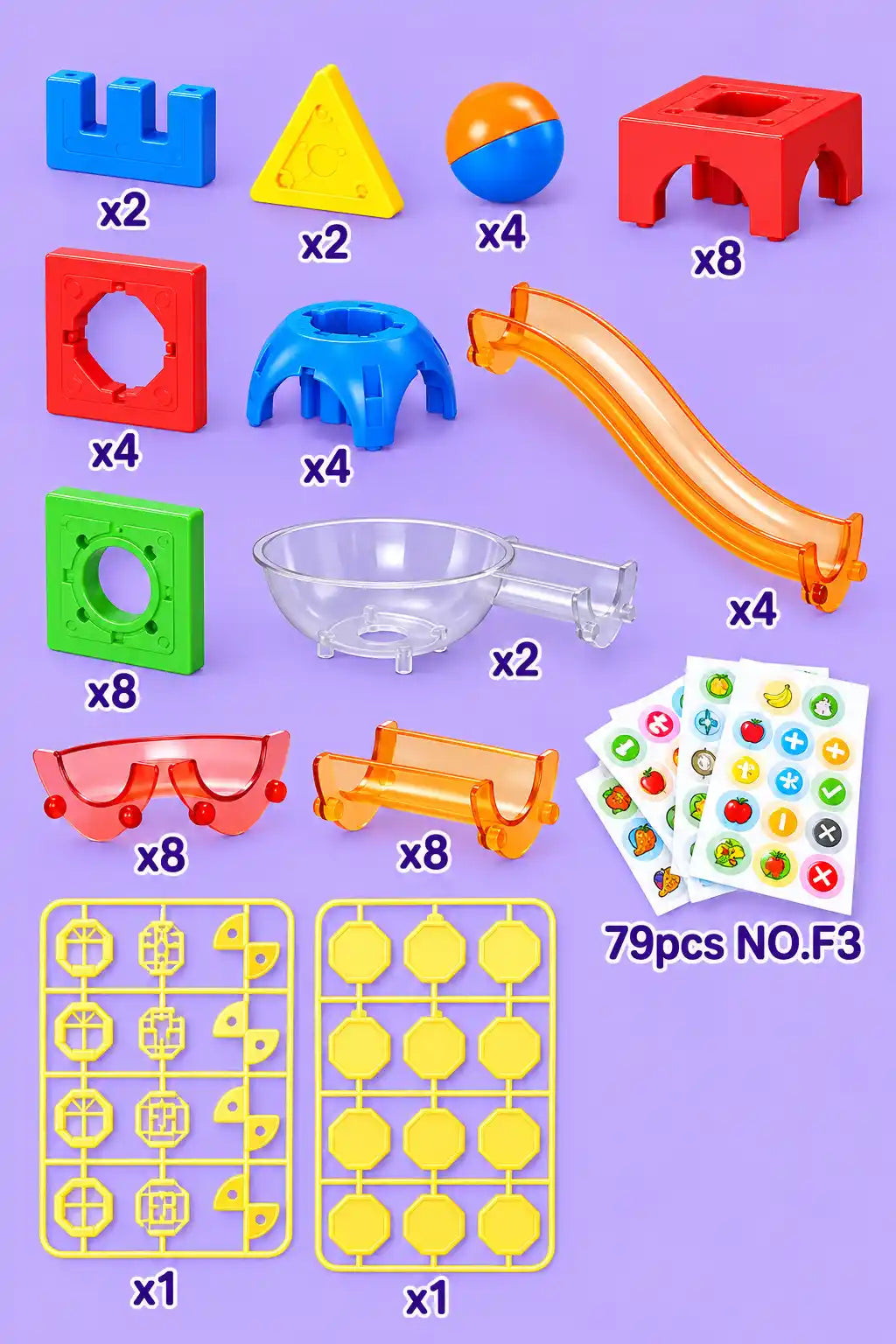 Bloques de 79 piezas magnético de construcción 3D
