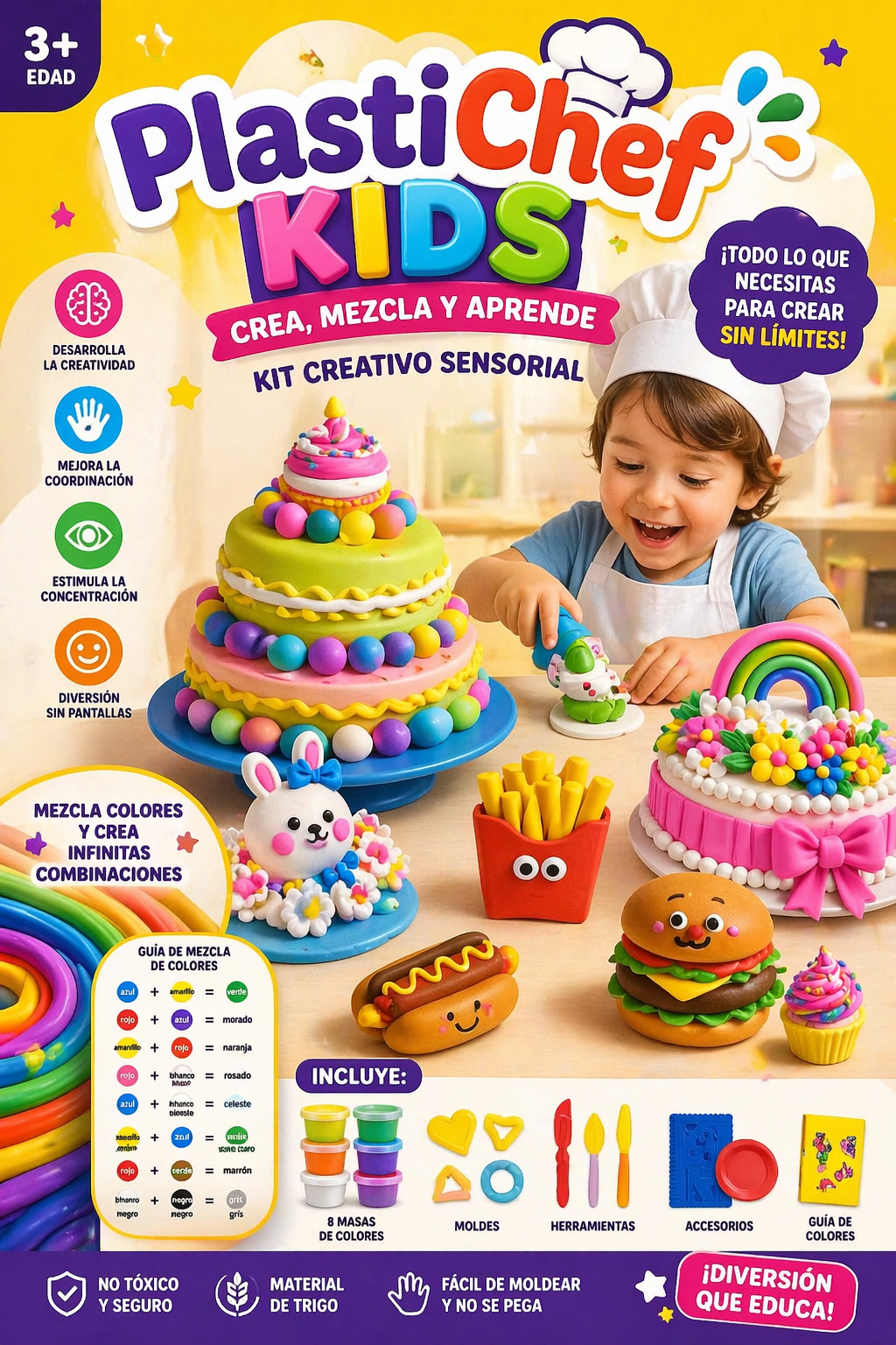 PlastiChef Kids- Kit Creativo Sensorial