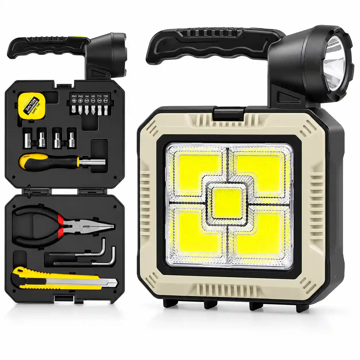 Set Tactico de Emergencia+Powerbank +Carga Solar
