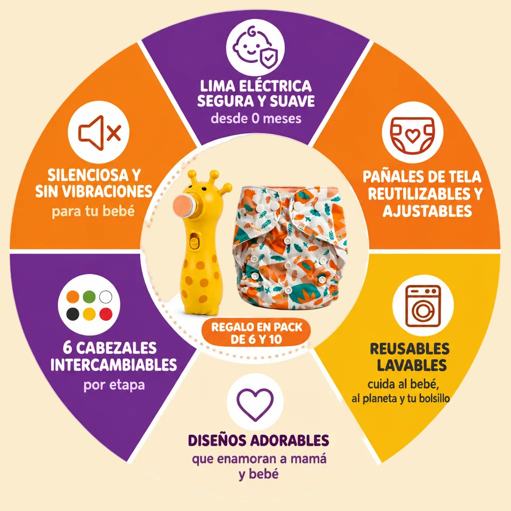 Infografía circular colores personalizados